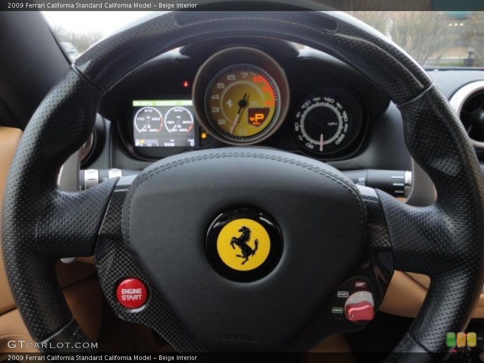 Beige Interior Steering Wheel for the 2009 Ferrari California  #48388413