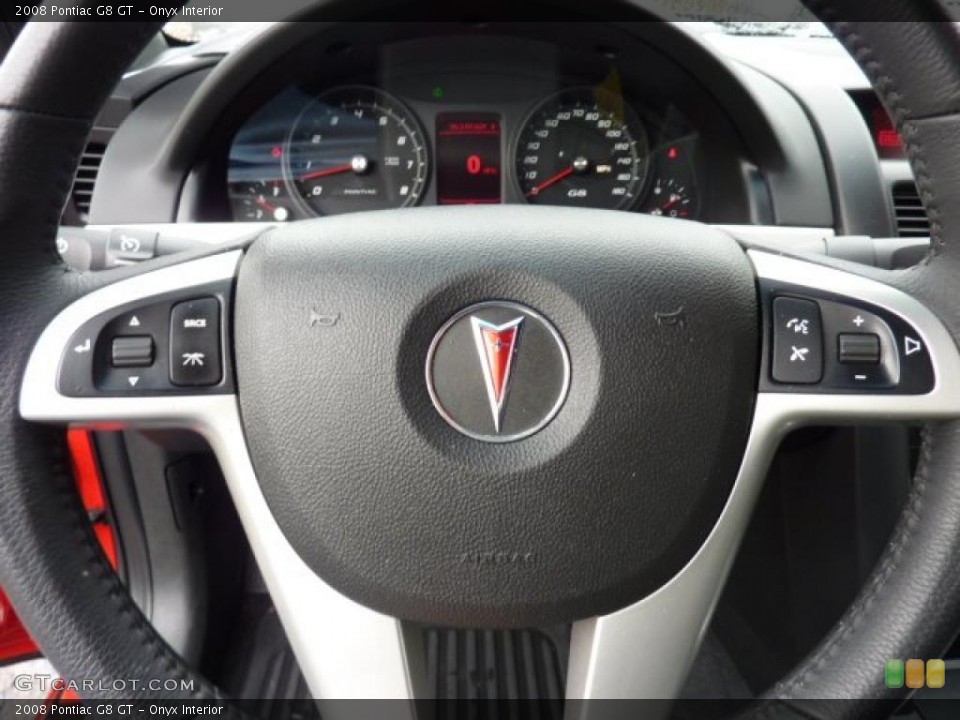 Onyx Interior Steering Wheel for the 2008 Pontiac G8 GT #48388422