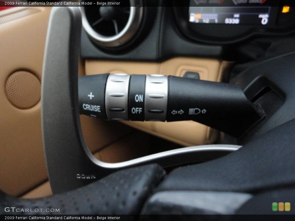 Beige Interior Controls for the 2009 Ferrari California  #48388461