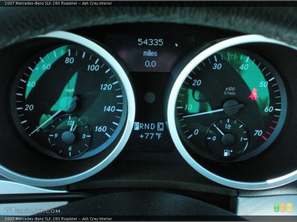 Ash Grey Interior Gauges for the 2007 Mercedes-Benz SLK 280 Roadster #48388518
