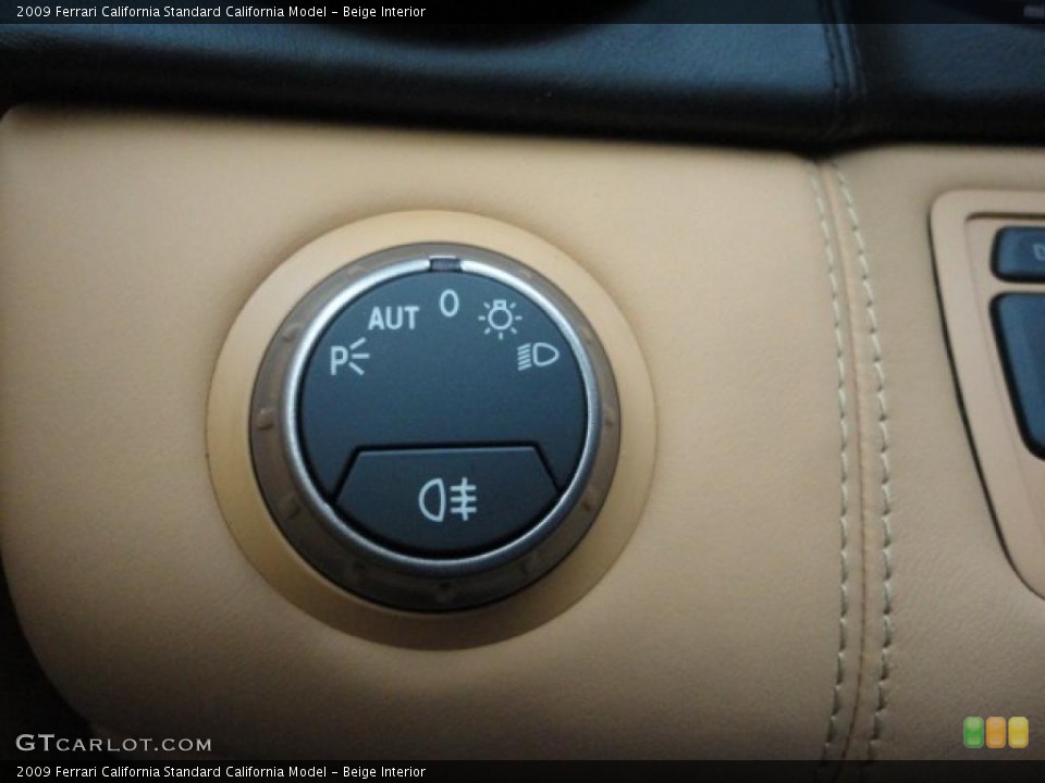 Beige Interior Controls for the 2009 Ferrari California  #48388569