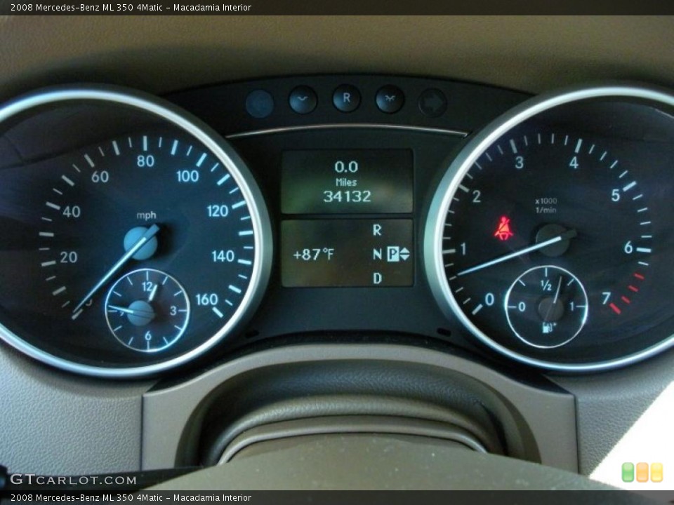 Macadamia Interior Gauges for the 2008 Mercedes-Benz ML 350 4Matic #48389190
