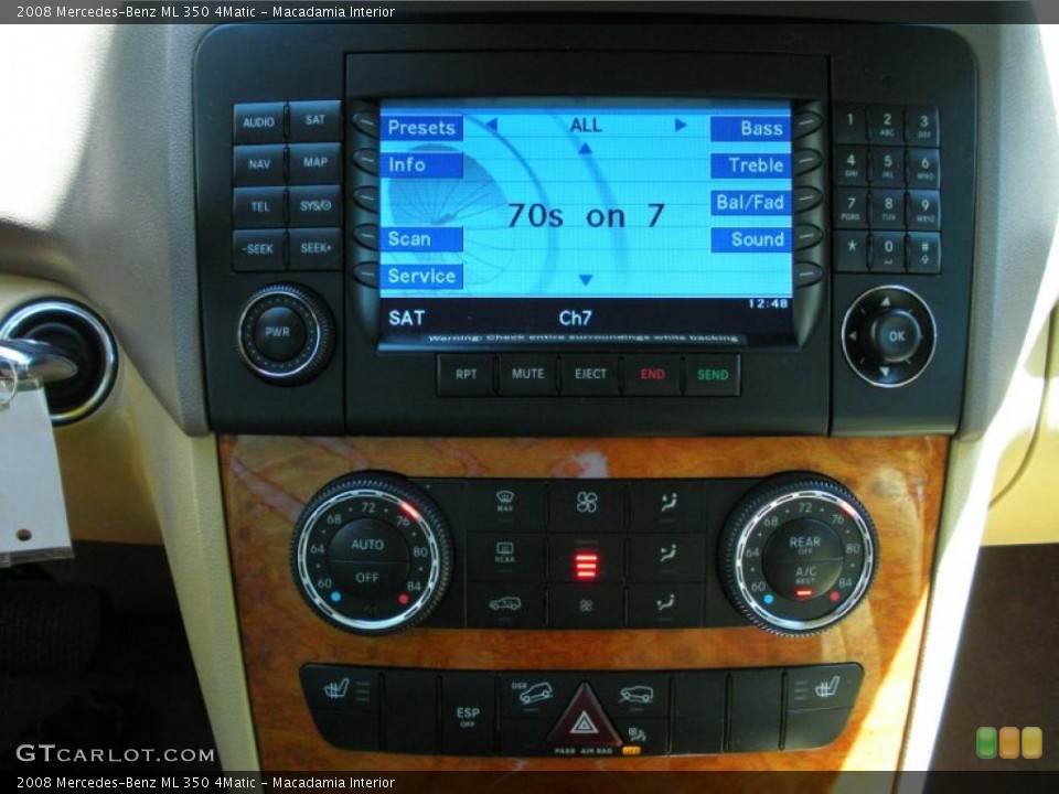 Macadamia Interior Controls for the 2008 Mercedes-Benz ML 350 4Matic #48389223