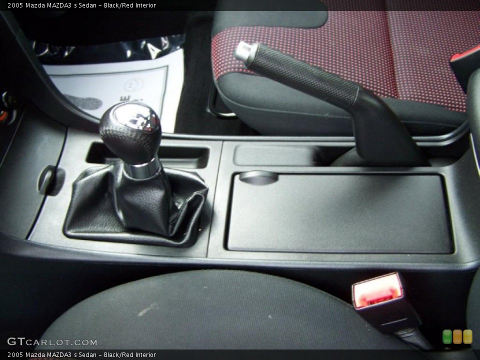 Black/Red Interior Transmission for the 2005 Mazda MAZDA3 s Sedan #48393147