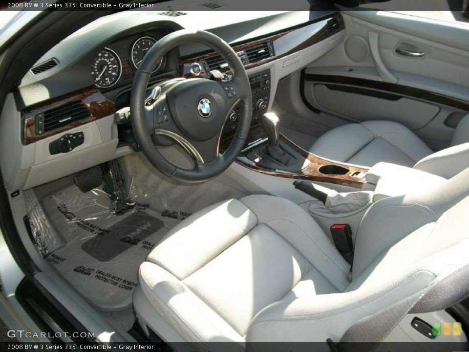 Gray Interior Prime Interior for the 2008 BMW 3 Series 335i Convertible #48395403