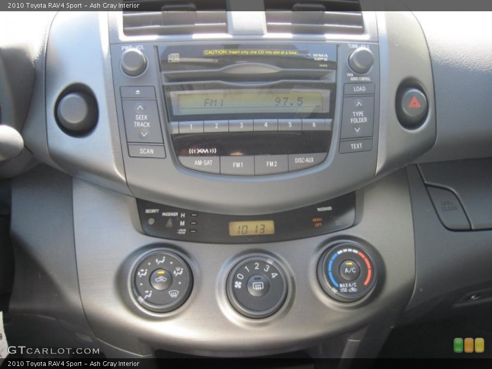 Ash Gray Interior Controls for the 2010 Toyota RAV4 Sport #48397059