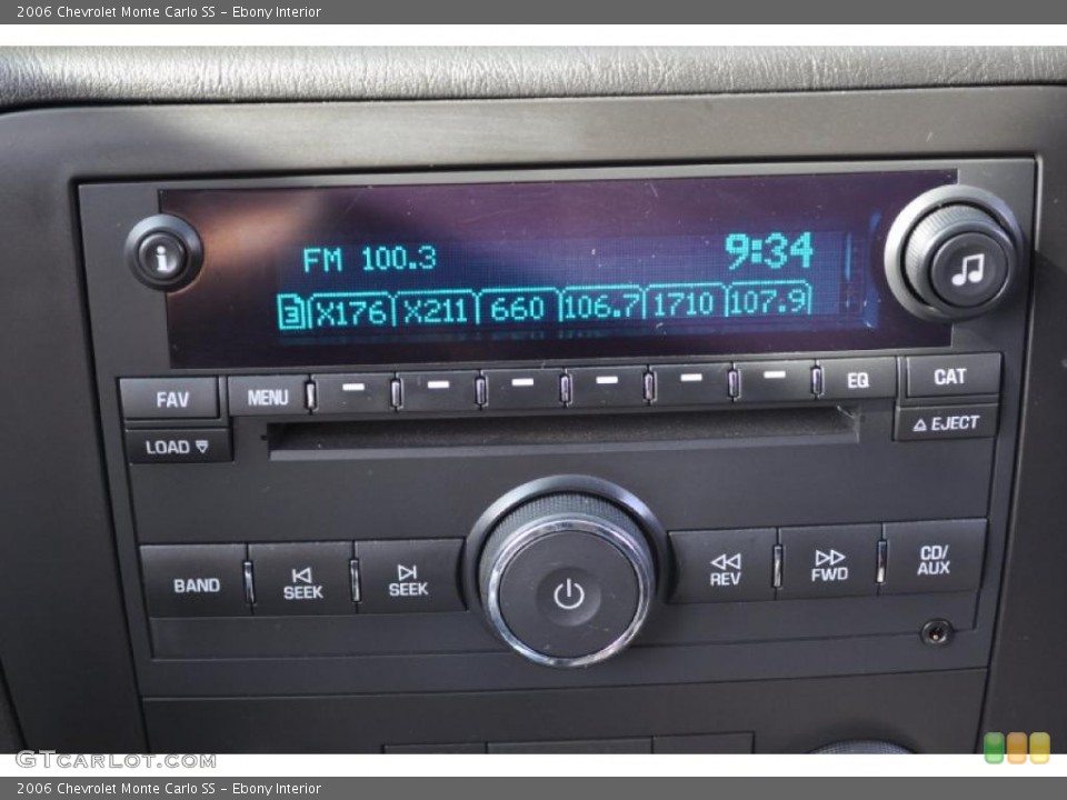 Ebony Interior Controls for the 2006 Chevrolet Monte Carlo SS #48397242