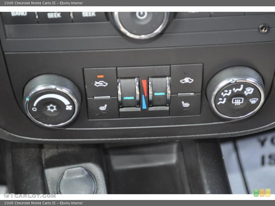 Ebony Interior Controls for the 2006 Chevrolet Monte Carlo SS #48397257