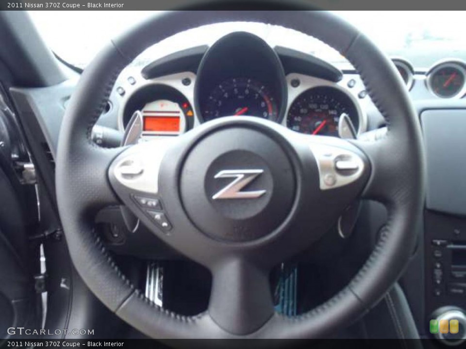 Black Interior Steering Wheel for the 2011 Nissan 370Z Coupe #48397476