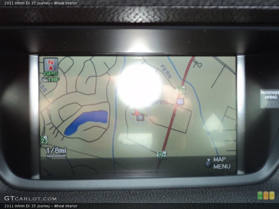 Wheat Interior Navigation for the 2011 Infiniti EX 35 Journey #48398106
