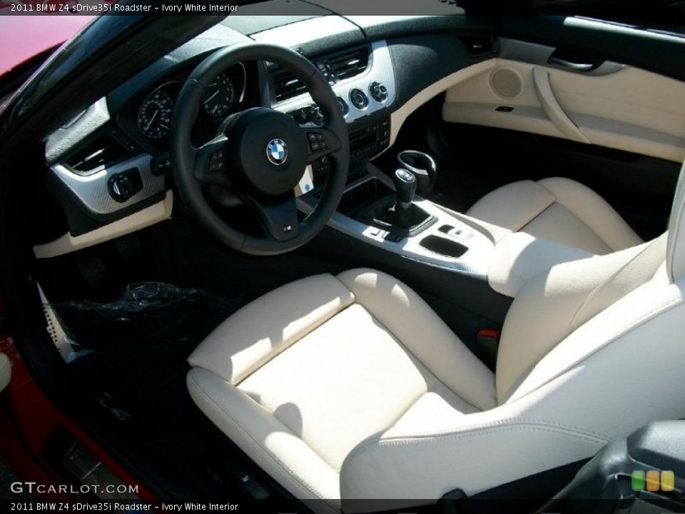 Ivory White Interior Photo for the 2011 BMW Z4 sDrive35i Roadster #48398727