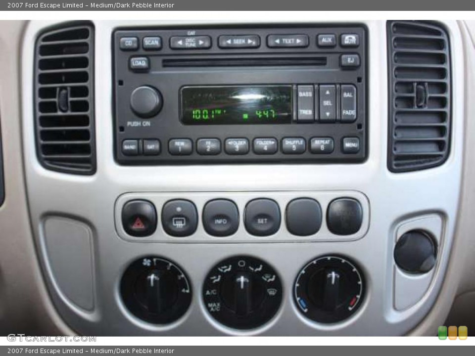 Medium/Dark Pebble Interior Controls for the 2007 Ford Escape Limited #48399426