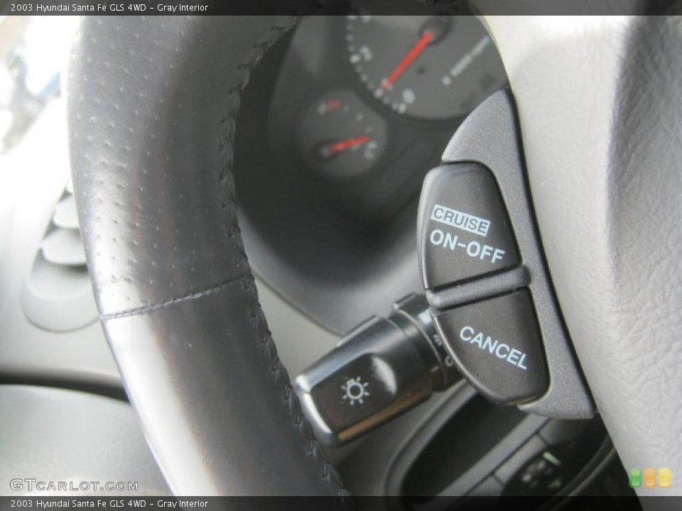 Gray Interior Controls for the 2003 Hyundai Santa Fe GLS 4WD #48399492