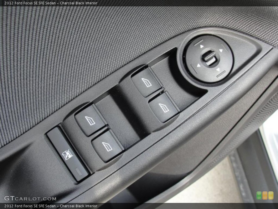 Charcoal Black Interior Controls for the 2012 Ford Focus SE SFE Sedan #48401169