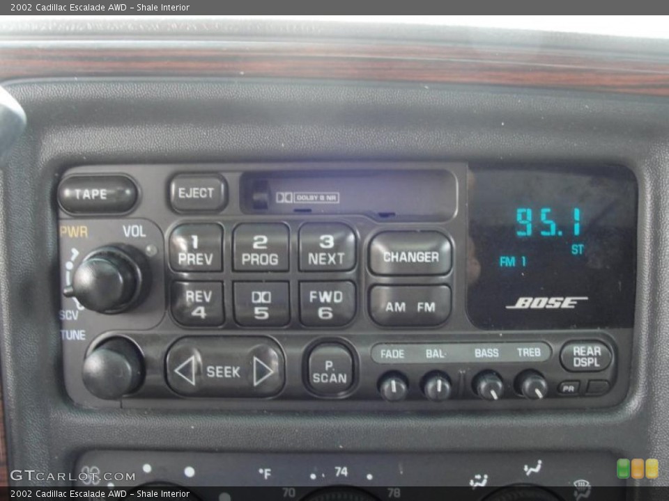 Shale Interior Controls for the 2002 Cadillac Escalade AWD #48402625