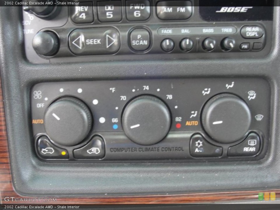 Shale Interior Controls for the 2002 Cadillac Escalade AWD #48402640