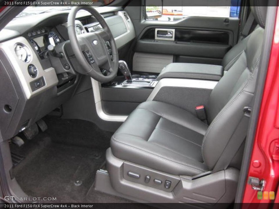 Black Interior Photo for the 2011 Ford F150 FX4 SuperCrew 4x4 #48403027
