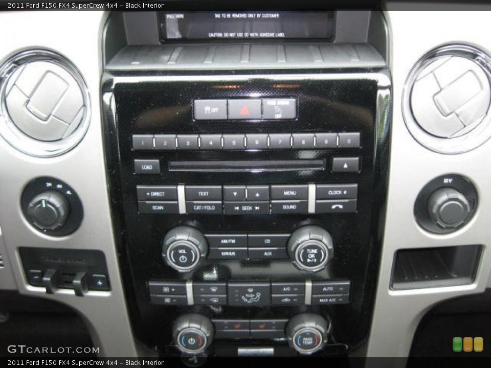 Black Interior Controls for the 2011 Ford F150 FX4 SuperCrew 4x4 #48403132