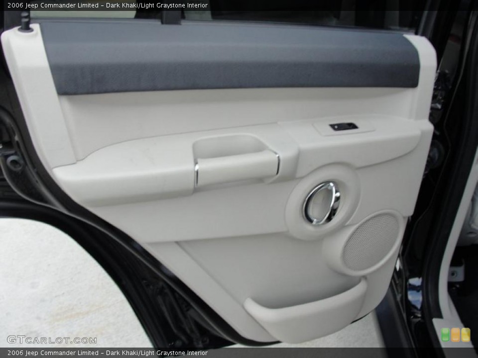 Dark Khaki/Light Graystone Interior Door Panel for the 2006 Jeep Commander Limited #48404461
