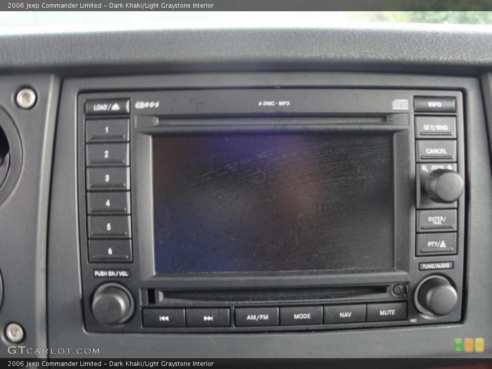 Dark Khaki/Light Graystone Interior Navigation for the 2006 Jeep Commander Limited #48404578