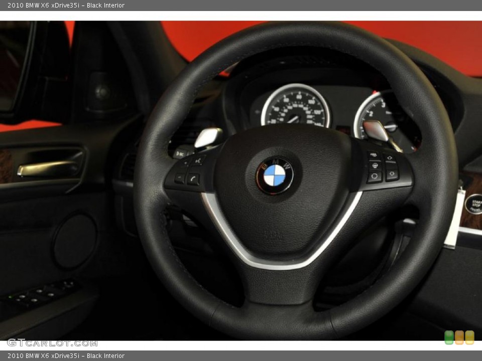 Black Interior Steering Wheel for the 2010 BMW X6 xDrive35i #48405211