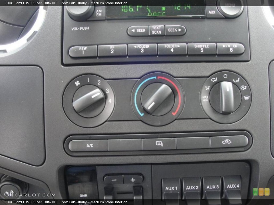 Medium Stone Interior Controls for the 2008 Ford F350 Super Duty XLT Crew Cab Dually #48405247