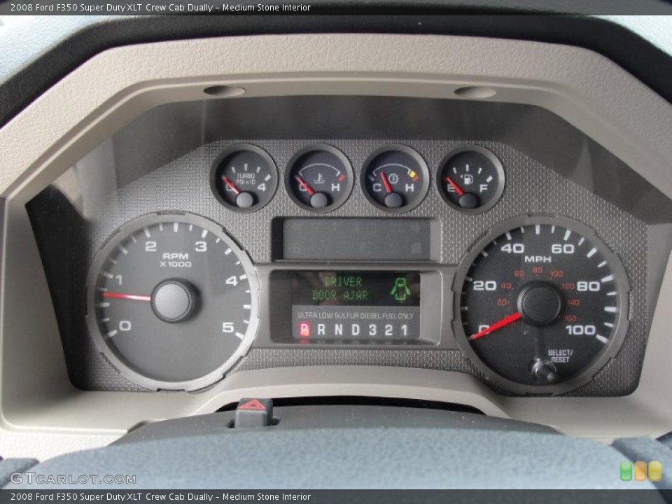 Medium Stone Interior Gauges for the 2008 Ford F350 Super Duty XLT Crew Cab Dually #48405289
