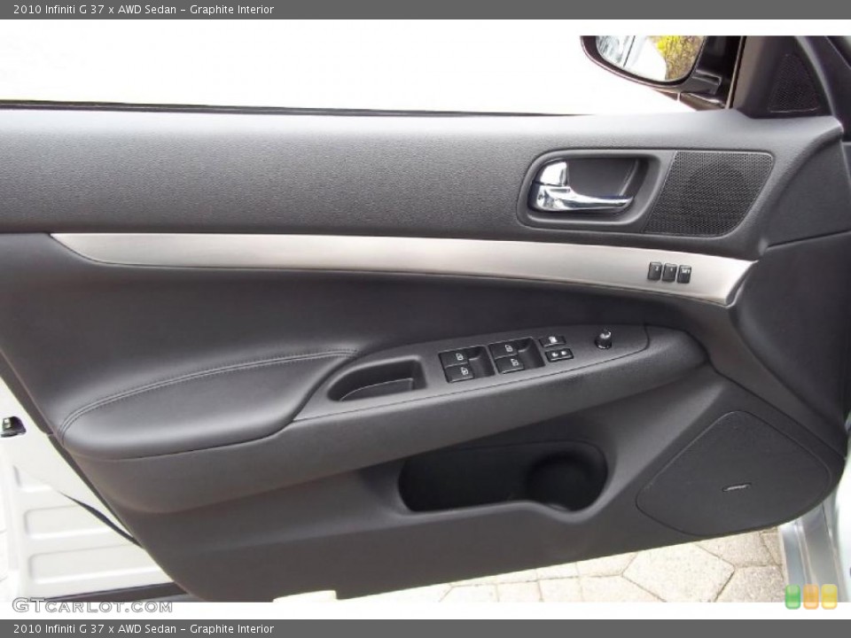 Graphite Interior Door Panel for the 2010 Infiniti G 37 x AWD Sedan #48406948