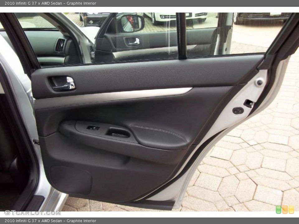Graphite Interior Door Panel for the 2010 Infiniti G 37 x AWD Sedan #48407029