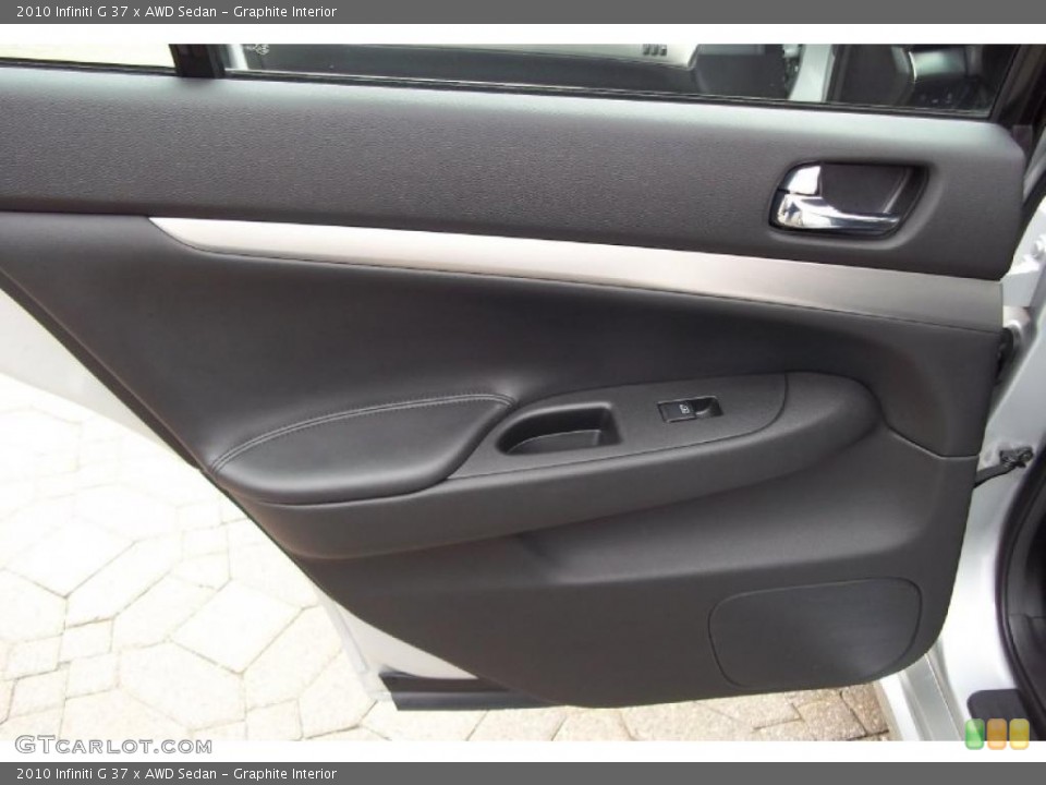 Graphite Interior Door Panel for the 2010 Infiniti G 37 x AWD Sedan #48407038