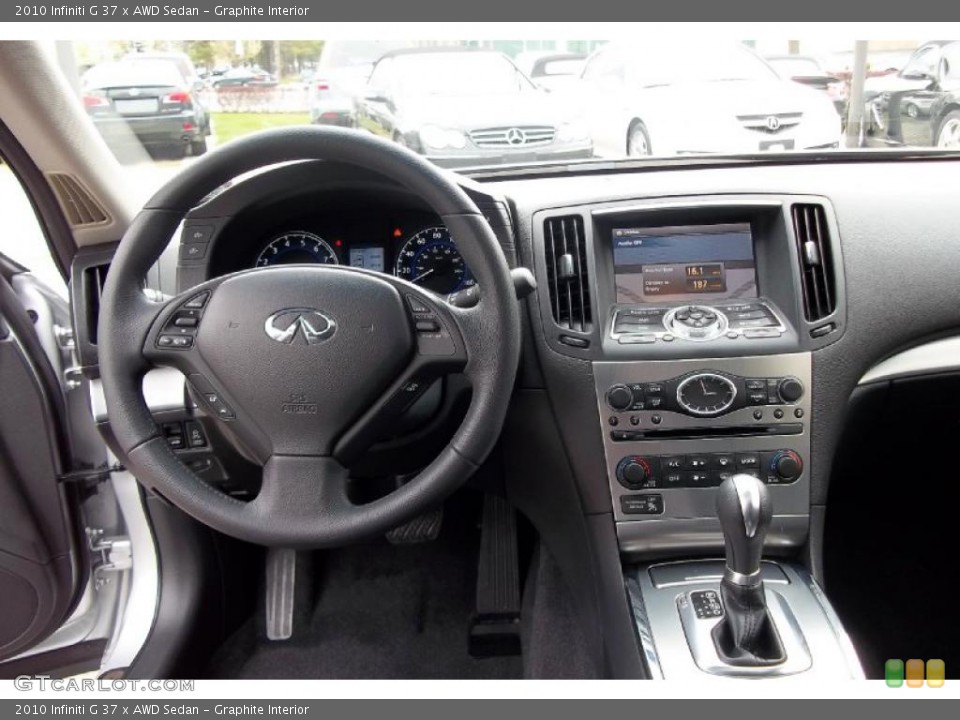 Graphite Interior Dashboard for the 2010 Infiniti G 37 x AWD Sedan #48407074