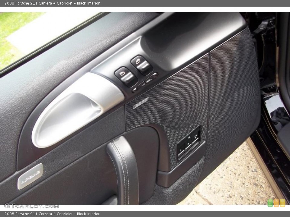 Black Interior Controls for the 2008 Porsche 911 Carrera 4 Cabriolet #48407266