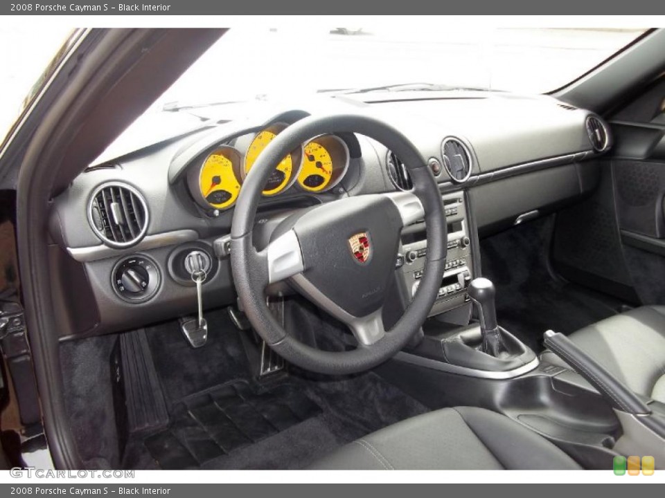 Black Interior Dashboard for the 2008 Porsche Cayman S #48407509
