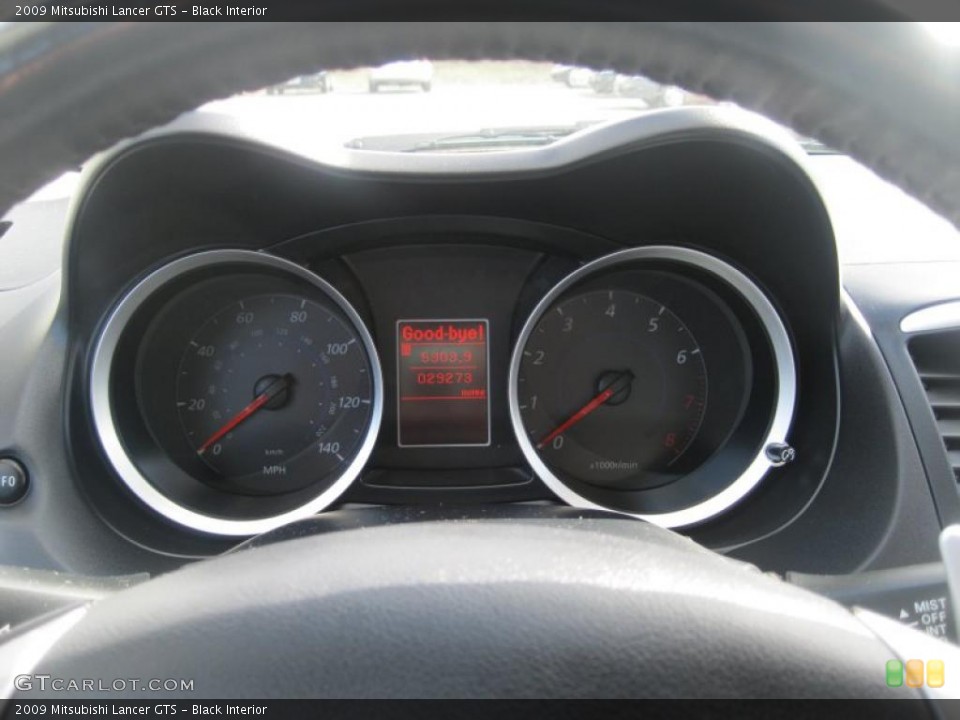 Black Interior Gauges for the 2009 Mitsubishi Lancer GTS #48407977