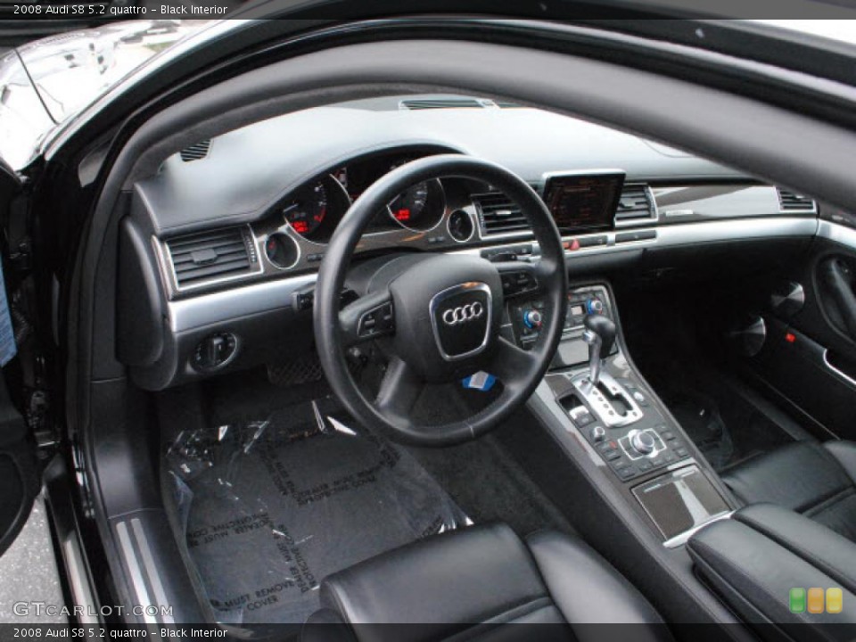 Black Interior Dashboard for the 2008 Audi S8 5.2 quattro #48408343