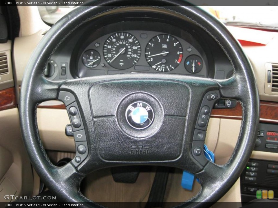 Sand Interior Steering Wheel for the 2000 BMW 5 Series 528i Sedan #48409249