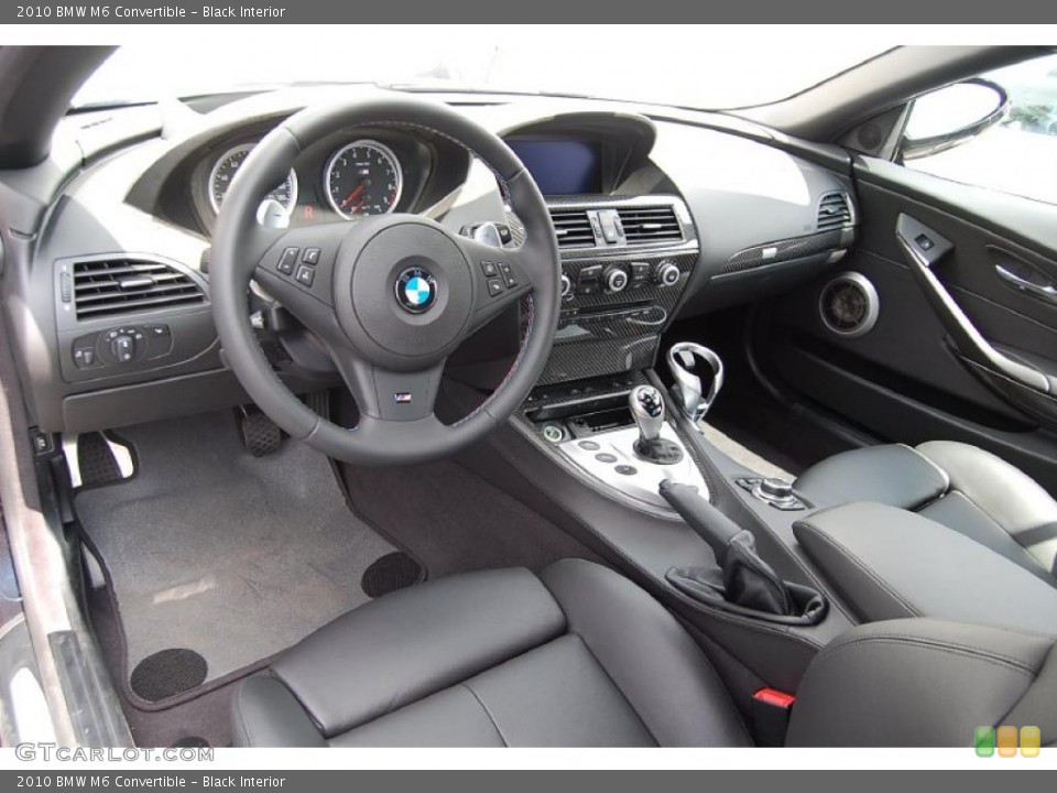 Black Interior Prime Interior for the 2010 BMW M6 Convertible #48410194