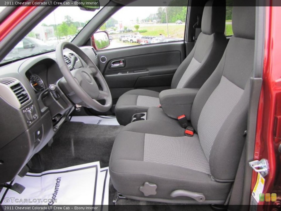 Ebony Interior Photo for the 2011 Chevrolet Colorado LT Crew Cab #48412678