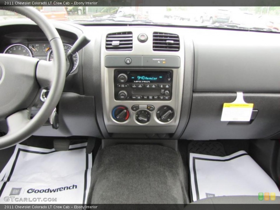 Ebony Interior Dashboard for the 2011 Chevrolet Colorado LT Crew Cab #48412726