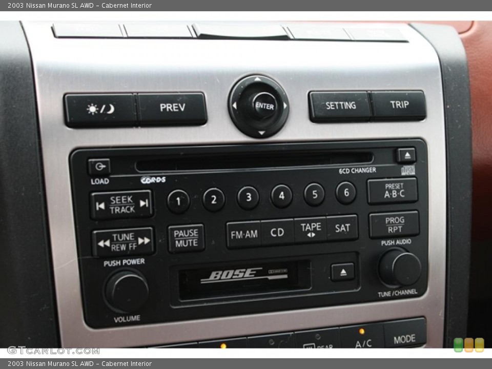 Cabernet Interior Controls for the 2003 Nissan Murano SL AWD #48413950