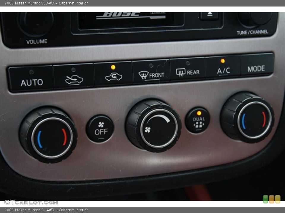 Cabernet Interior Controls for the 2003 Nissan Murano SL AWD #48413962