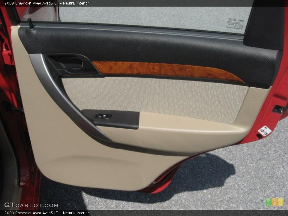 Neutral Interior Door Panel for the 2009 Chevrolet Aveo Aveo5 LT #48415747