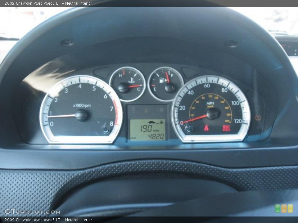 Neutral Interior Gauges for the 2009 Chevrolet Aveo Aveo5 LT #48415837