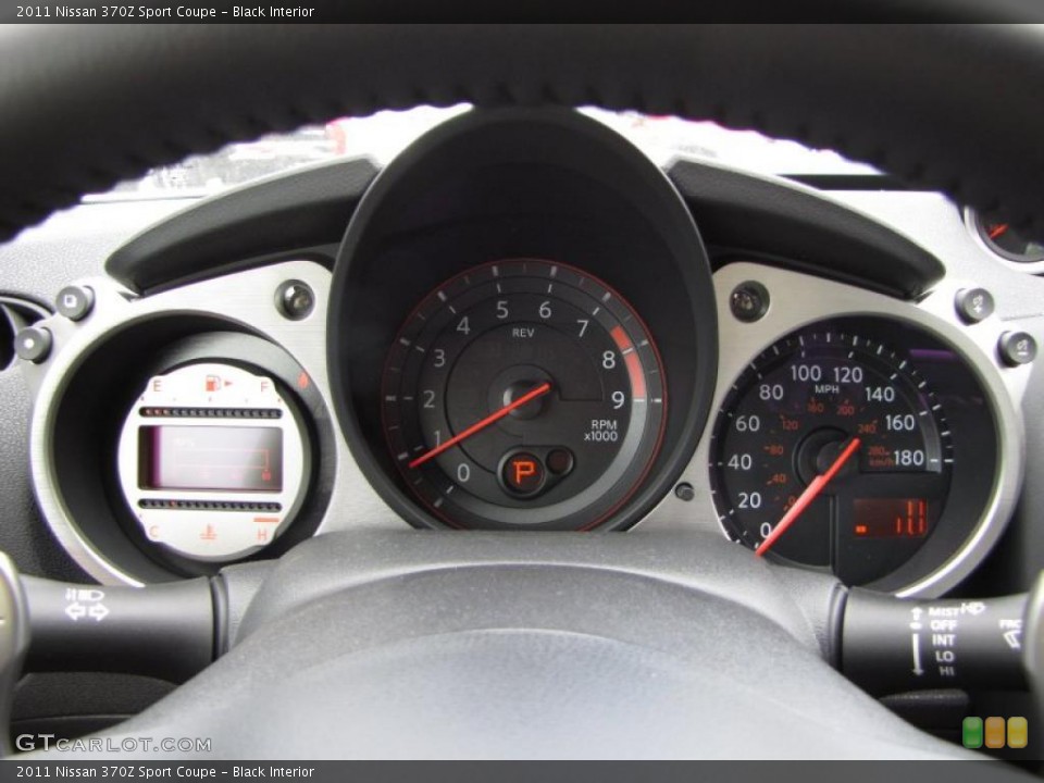 Black Interior Gauges for the 2011 Nissan 370Z Sport Coupe #48416665