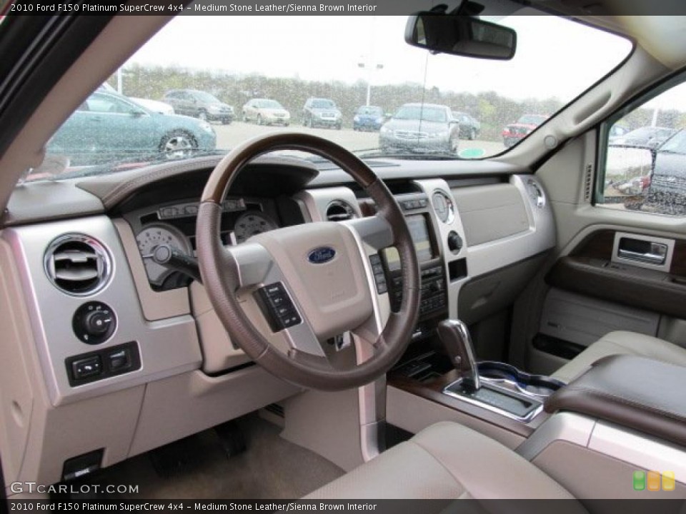 Medium Stone Leather/Sienna Brown Interior Prime Interior for the 2010 Ford F150 Platinum SuperCrew 4x4 #48418165