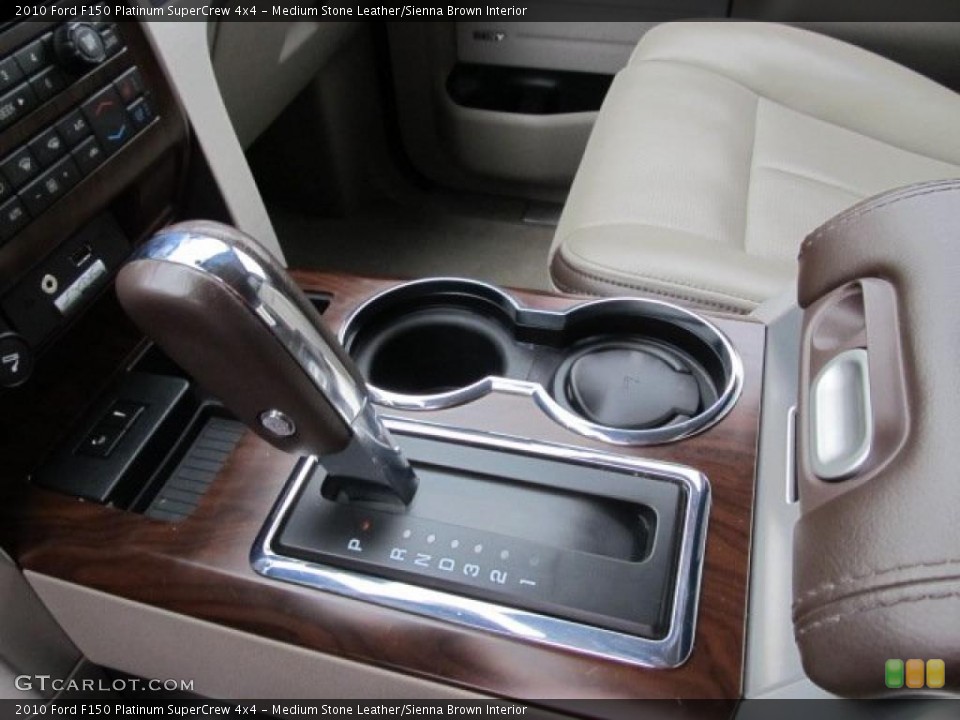 Medium Stone Leather/Sienna Brown Interior Transmission for the 2010 Ford F150 Platinum SuperCrew 4x4 #48418219