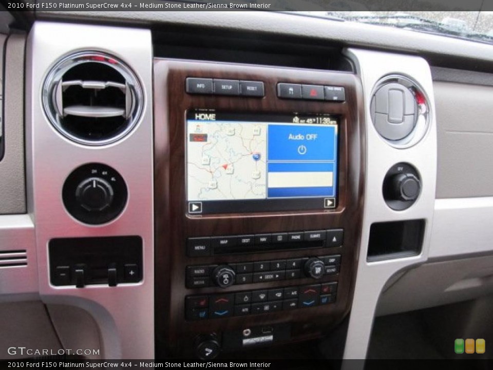 Medium Stone Leather/Sienna Brown Interior Navigation for the 2010 Ford F150 Platinum SuperCrew 4x4 #48418231