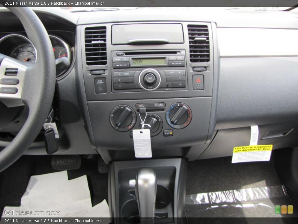 Charcoal Interior Controls for the 2011 Nissan Versa 1.8 S Hatchback #48418648