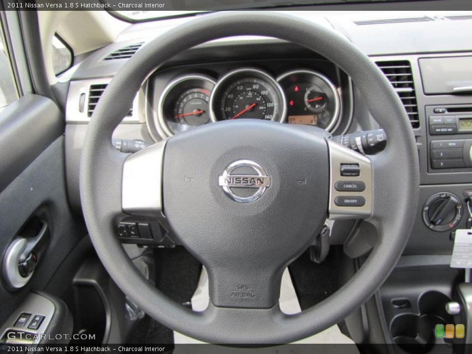 Charcoal Interior Steering Wheel for the 2011 Nissan Versa 1.8 S Hatchback #48418654