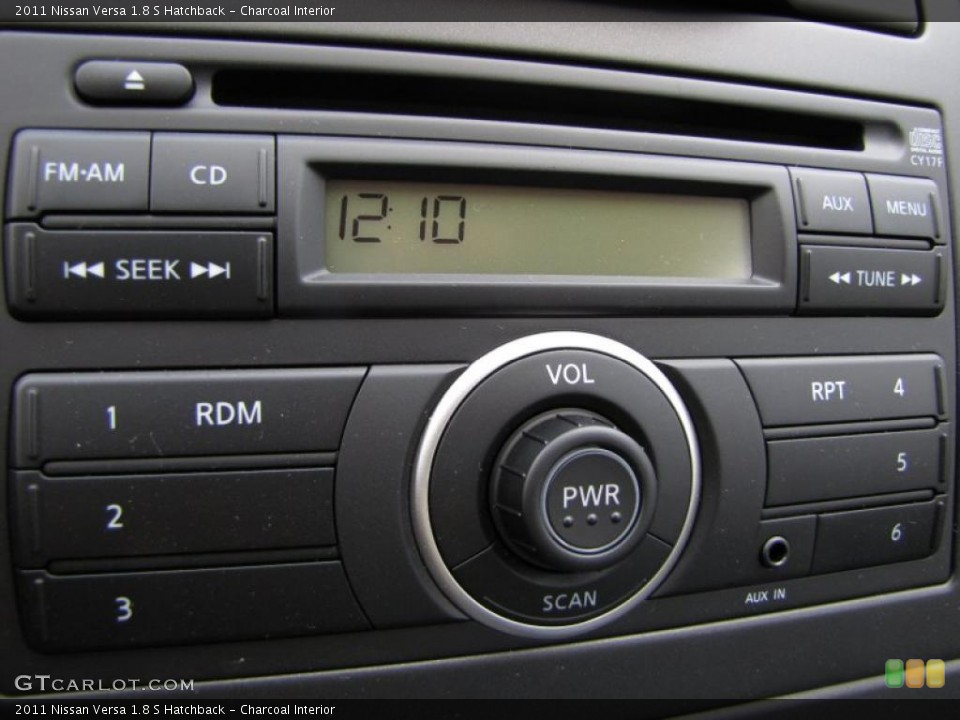 Charcoal Interior Controls for the 2011 Nissan Versa 1.8 S Hatchback #48418681